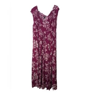 Torrid Plum Floral Maxi Dress